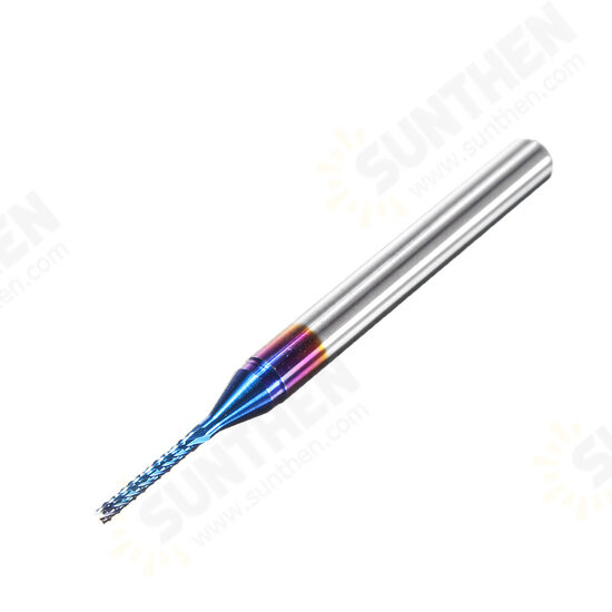 10Pcs 0.8-3mm Blue Nano Coating Engraving Milling Cutter Carbide End Mill CNC Router Bits 1/8 Inch Shank 10Pcs 0.8-3mm Blue Nano Coating Engraving Milling Cutter Carbide End Mill CNC Router Bits 1/8 Inch Shank