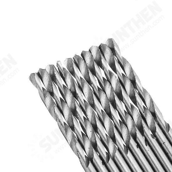 10Pcs 2.2-4.0mm Drill Bit HSS High Speed Steel Straight Shank Twist Drill Bit For Hand Twist Drill