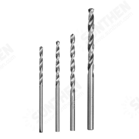 10Pcs 2.2-4.0mm Drill Bit HSS High Speed Steel Straight Shank Twist Drill Bit For Hand Twist Drill