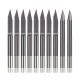 10Pcs 3.175mm Shank 30 Degree 0.1/0.2mm Tip V-shaped Engraving Drill Bit for Engraver CNC Router