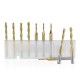 10Pcs 3.175mm Shank Titanium Coated Ball Nose End Mill Carbide Milling Cutter Spiral CNC Router Bit Engraving Bit