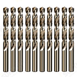 10Pcs 5.2/5.5/6.0/8.5mm M35 High Speed Steel Containing Cobalt Twist Drill Bit Tool for Metal Stainless Steel Drilling