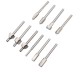10Pcs HSS Woodworking Trimming Knife Titanium-Plated Sharpening Knife Micro Milling Cutter Wood Carving Cutter