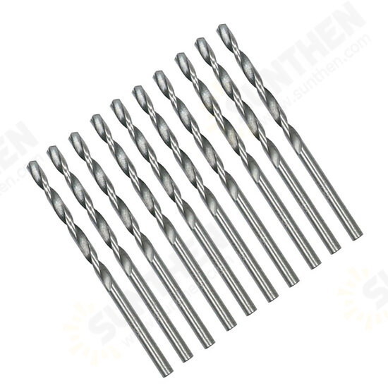 10pcs 0.5-3.0mm Drill Bit HSS Round Shank Twist Drill Bit Tools For Woodworking Repair Tool