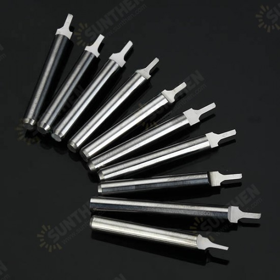 10pcs 1.0x3mm 3.175mm Shank Tungsten Steel Milling Cutter Engraving Bits 10pcs 1.0x3mm 3.175mm Shank Tungsten Steel Milling Cutter Engraving Bits