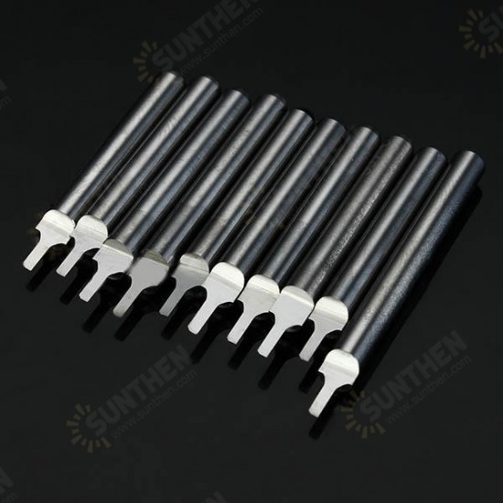 10pcs 1.0x3mm 3.175mm Shank Tungsten Steel Milling Cutter Engraving Bits