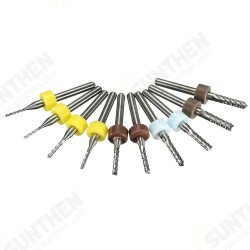 10pcs 1/1.5/2/2.5/3mm Carbide End Mill Cutter PCB Drill Bit 10pcs 1/1.5/2/2.5/3mm Carbide End Mill Cutter PCB Drill Bit