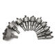 10pcs 16mm-50mm Steel Carbide Tipped Drill Bit Hole Saw Cutter