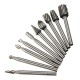 10pcs 1/8 Inch Shank Milling Rotary File Burrs Bit Set Wood Carving Rasps Router Bits Grinding Head 10pcs 1/8 Inch Shank Milling Rotary File Burrs Bit Set Wood Carving Rasps Router Bits Grinding Head