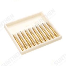 10pcs 19mm Trimming Finishing Burs Titanium Tungsten Steel Drill Bits 10pcs 19mm Trimming Finishing Burs Titanium Tungsten Steel Drill Bits