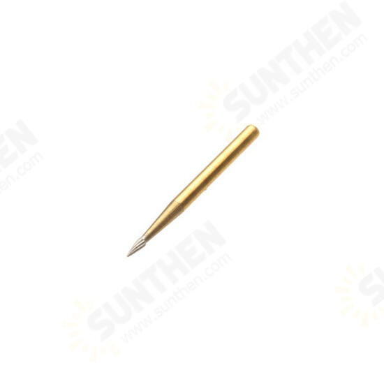 10pcs 19mm Trimming Finishing Burs Titanium Tungsten Steel Drill Bits