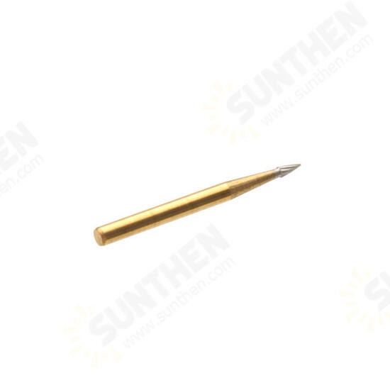 10pcs 19mm Trimming Finishing Burs Titanium Tungsten Steel Drill Bits