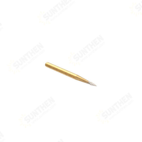 10pcs 19mm Trimming Finishing Burs Titanium Tungsten Steel Drill Bits