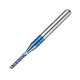 10pcs 2.2/2.4/2.5/3.0mm Blue NACO Coated PCB Bit Carbide Engraving Milling Cutter For CNC Tool Rotary Burrs