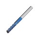 10pcs 2.2/2.4/2.5/3.0mm Blue NACO Coated PCB Bit Carbide Engraving Milling Cutter For CNC Tool Rotary Burrs