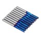 10pcs 3.175mm Blue NACO Coated PCB Bits Carbide Engraving Milling Cutter For CNC Tool Rotary Burrs