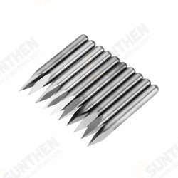 10pcs 3.175mm Shank 10 Degree 0.1/0.2/0.3mm Tip Tungsten Steel Engraving Bit CNC Tool 10pcs 3.175mm Shank 10 Degree 0.1/0.2/0.3mm Tip Tungsten Steel Engraving Bit CNC Tool