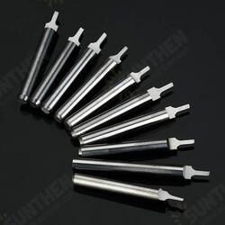10pcs 3.175mm Shank 1.5x6mm Tungsten Steel Parallel Milling Cutter Engraving Bits