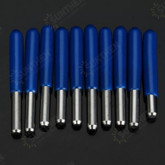 10pcs 3.175mm Shank 2.5x8mm Tungsten Steel Parallel Milling Cutter Engraving Bits