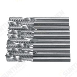 10pcs 3.175mm Single Flute End Mill Cutter Carbide CNC Router Bit Milling Cutter 10pcs 3.175mm Single Flute End Mill Cutter Carbide CNC Router Bit Milling Cutter