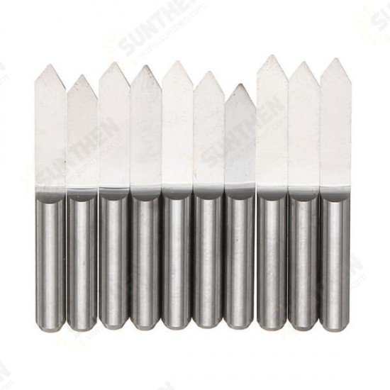 10pcs 60 Degree 0.3mm Tip 3.175mm Carbide PCB Engraving Bits End Mill Cutter CNC Router Tool 10pcs 60 Degree 0.3mm Tip 3.175mm Carbide PCB Engraving Bits End Mill Cutter CNC Router Tool