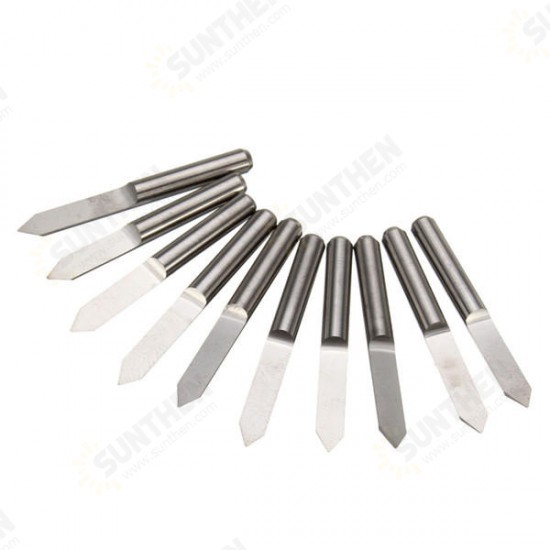 10pcs 60 Degree 0.3mm Tip 3.175mm Carbide PCB Engraving Bits End Mill Cutter CNC Router Tool 10pcs 60 Degree 0.3mm Tip 3.175mm Carbide PCB Engraving Bits End Mill Cutter CNC Router Tool