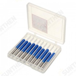 10pcs 60 Degree 0.3mm Tip 3.175mm Carbide PCB Engraving Bits End Mill Cutter CNC Router Tool 10pcs 60 Degree 0.3mm Tip 3.175mm Carbide PCB Engraving Bits End Mill Cutter CNC Router Tool