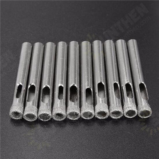 10pcs 7mm Diamond Hole Saw Drill Bits for Glass Ceramic Marble