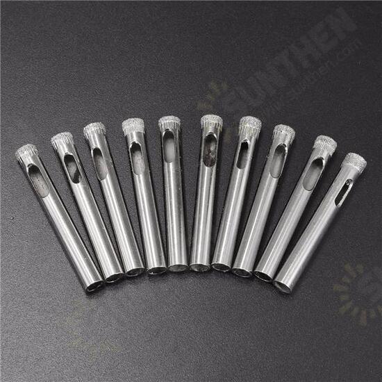 10pcs 7mm Diamond Hole Saw Drill Bits for Glass Ceramic Marble