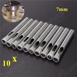 10pcs 7mm Diamond Hole Saw Drill Bits for Glass Ceramic Marble