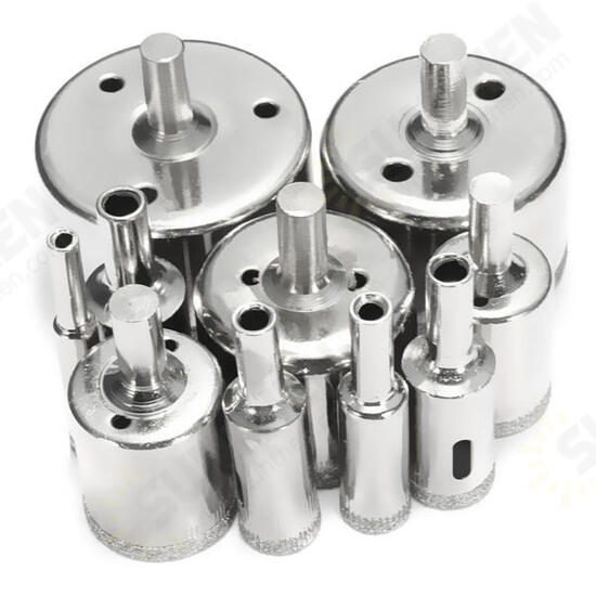 10pcs Diamond Hole Saw Set Tile Ceramic Glass Porcelain Marble 8mm-50mm Hole Saw Drill Bit 10pcs Diamond Hole Saw Set Tile Ceramic Glass Porcelain Marble 8mm-50mm Hole Saw Drill Bit