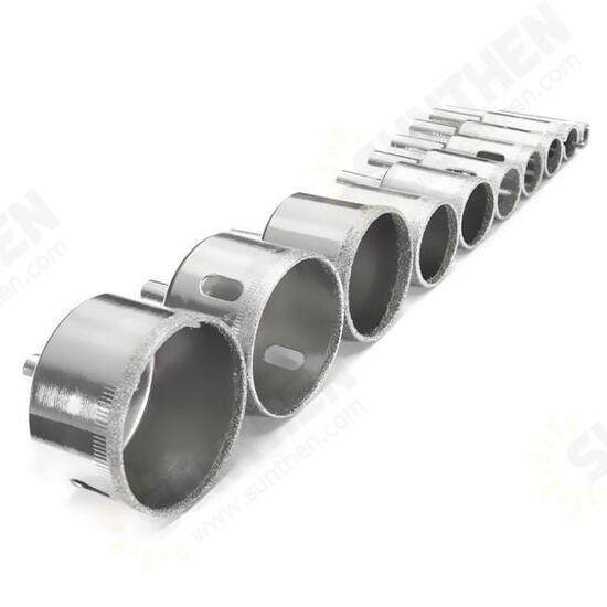 10pcs Diamond Hole Saw Set Tile Ceramic Glass Porcelain Marble 8mm-50mm Hole Saw Drill Bit 10pcs Diamond Hole Saw Set Tile Ceramic Glass Porcelain Marble 8mm-50mm Hole Saw Drill Bit
