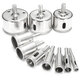 10pcs Diamond Hole Saw Set Tile Ceramic Glass Porcelain Marble 8mm-50mm Hole Saw Drill Bit