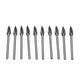 10pcs Double-striped Tungsten Steel Solid Carbide Burrs Rotary File Tools Drill Bits Kit