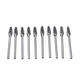 10pcs Double-striped Tungsten Steel Solid Carbide Burrs Rotary File Tools Drill Bits Kit