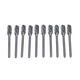 10pcs Double-striped Tungsten Steel Solid Carbide Burrs Rotary File Tools Drill Bits Kit