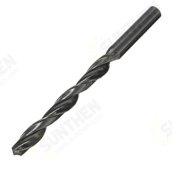 10pcs HSS Straight Shank Worm Spiral Twist Drill Bits from 1-10MM