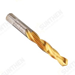 10pcs M3-10 Countersink Drill Bit HSS Titanium Coating M3/4/5/6/8/10 Tapping Chamfering Drill Machine Thread Tap