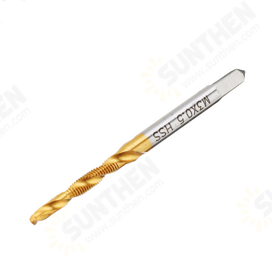 10pcs M3-10 Countersink Drill Bit HSS Titanium Coating M3/4/5/6/8/10 Tapping Chamfering Drill Machine Thread Tap 10pcs M3-10 Countersink Drill Bit HSS Titanium Coating M3/4/5/6/8/10 Tapping Chamfering Drill Machine Thread Tap