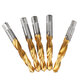 10pcs M3-10 Countersink Drill Bit HSS Titanium Coating M3/4/5/6/8/10 Tapping Chamfering Drill Machine Thread Tap