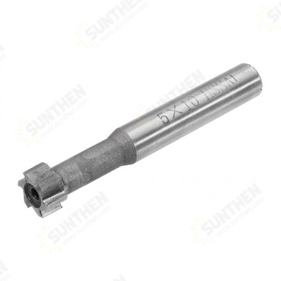 10x3/4/5x60mm HSS T-slot End Mill Milling Cutter HSS 6 Teeth T-slot Cutter 10x3/4/5x60mm HSS T-slot End Mill Milling Cutter HSS 6 Teeth T-slot Cutter