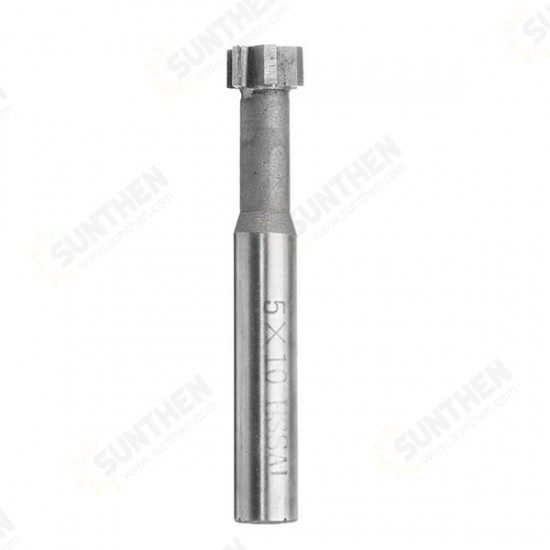 10x3/4/5x60mm HSS T-slot End Mill Milling Cutter HSS 6 Teeth T-slot Cutter 10x3/4/5x60mm HSS T-slot End Mill Milling Cutter HSS 6 Teeth T-slot Cutter