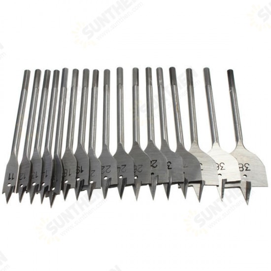 11-38mm Wood Flat Drill Bits Hex Shank Wood Working Spade Drill Bits 11-38mm Wood Flat Drill Bits Hex Shank Wood Working Spade Drill Bits