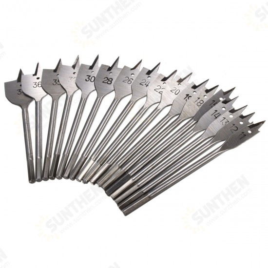 11-38mm Wood Flat Drill Bits Hex Shank Wood Working Spade Drill Bits 11-38mm Wood Flat Drill Bits Hex Shank Wood Working Spade Drill Bits