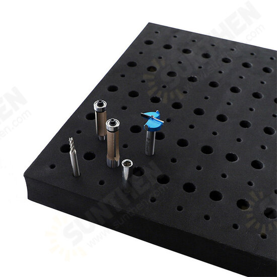 110 Holes EVA Router Bit Tray Drill Bit Milling Cutter Storage Box Organize Storage Boxes