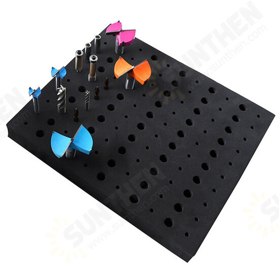 110 Holes EVA Router Bit Tray Drill Bit Milling Cutter Storage Box Organize Storage Boxes 110 Holes EVA Router Bit Tray Drill Bit Milling Cutter Storage Box Organize Storage Boxes