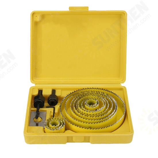 11/16Pcs 19-127mm Alloy Woodworking Hole Saw Cutter Gypsum Board PVC Wood Plate Reamer Hole Distance Set 11/16Pcs 19-127mm Alloy Woodworking Hole Saw Cutter Gypsum Board PVC Wood Plate Reamer Hole Distance Set