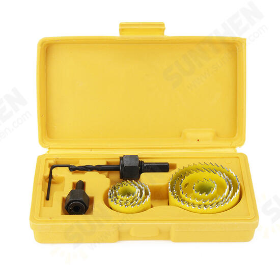11/16Pcs 19-127mm Alloy Woodworking Hole Saw Cutter Gypsum Board PVC Wood Plate Reamer Hole Distance Set 11/16Pcs 19-127mm Alloy Woodworking Hole Saw Cutter Gypsum Board PVC Wood Plate Reamer Hole Distance Set