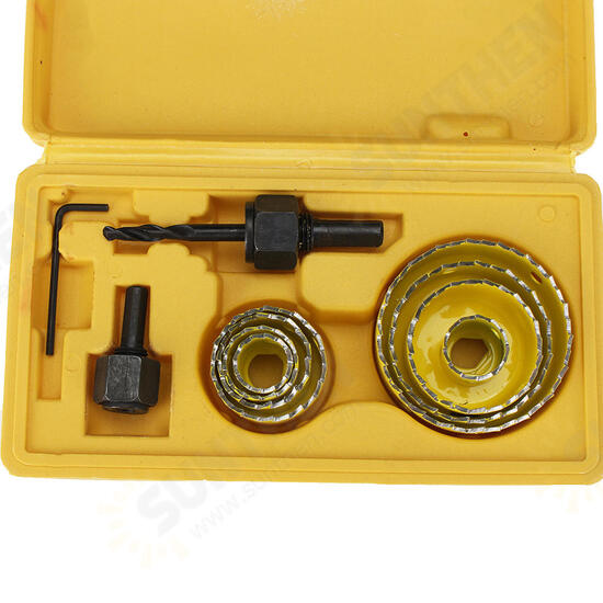 11/16Pcs 19-127mm Alloy Woodworking Hole Saw Cutter Gypsum Board PVC Wood Plate Reamer Hole Distance Set 11/16Pcs 19-127mm Alloy Woodworking Hole Saw Cutter Gypsum Board PVC Wood Plate Reamer Hole Distance Set
