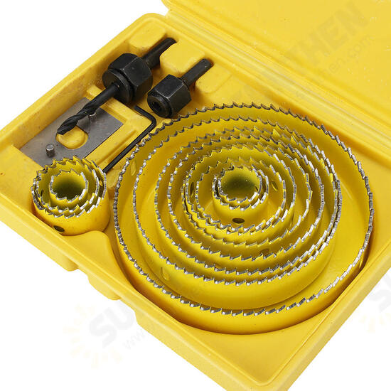 11/16Pcs 19-127mm Alloy Woodworking Hole Saw Cutter Gypsum Board PVC Wood Plate Reamer Hole Distance Set 11/16Pcs 19-127mm Alloy Woodworking Hole Saw Cutter Gypsum Board PVC Wood Plate Reamer Hole Distance Set